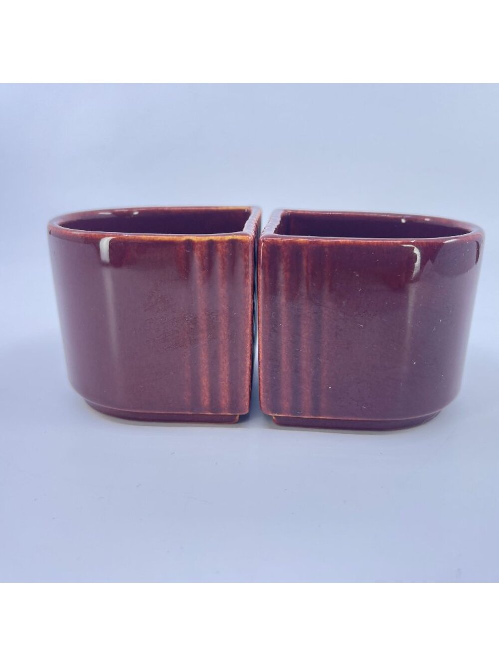 vintage franciscan ware condiment jars from their "montecito" or "tiempo" line